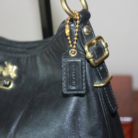 Coach Madison Leather Satchel Black EUC - Picture 4 of 10